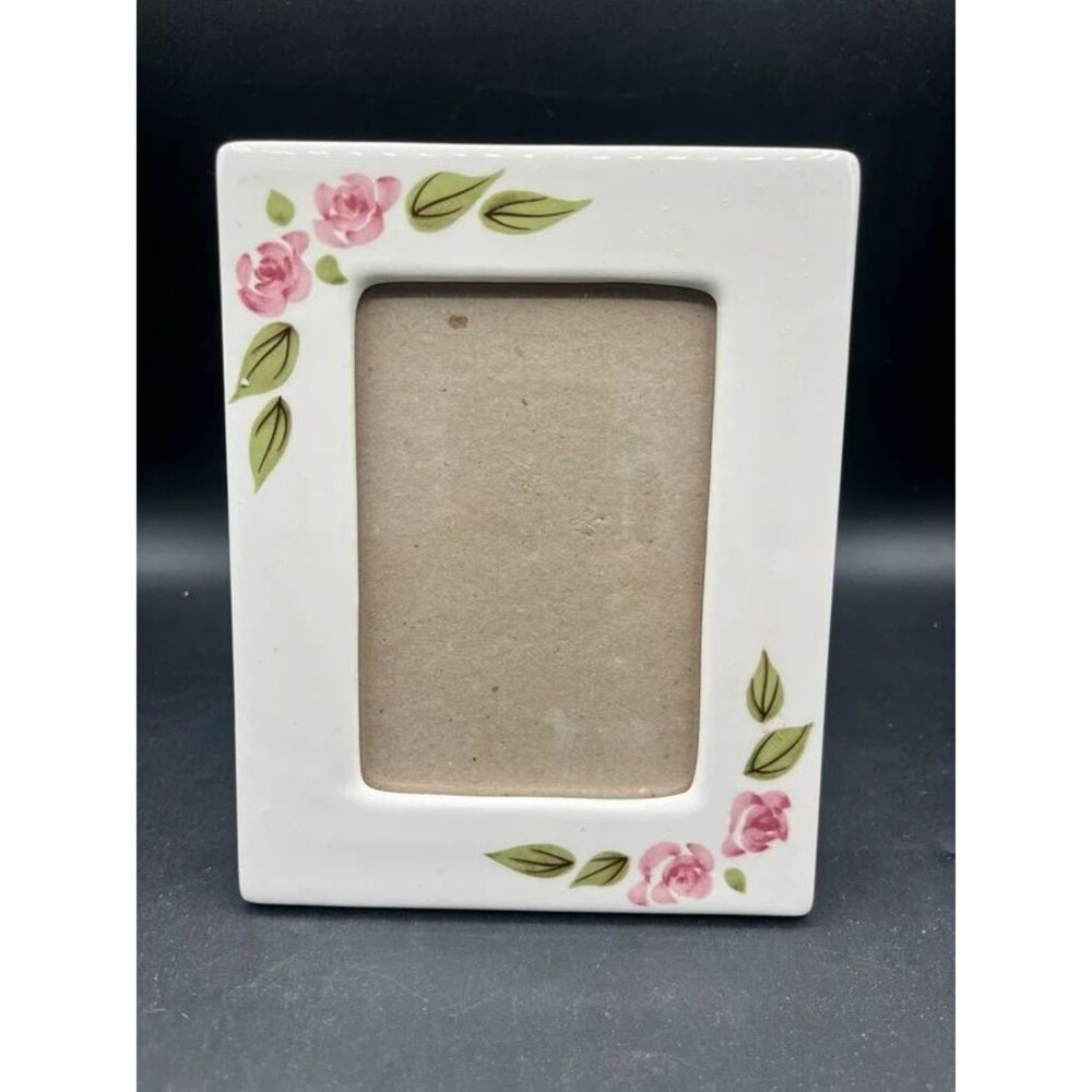 3 1/5 X 5 ceramic floral picture frame